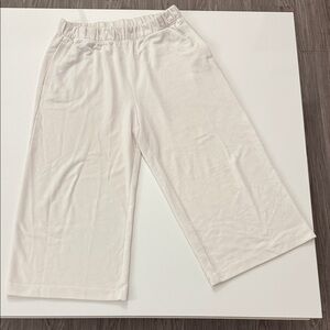 Banana Republic Cream Wide-Leg Pants